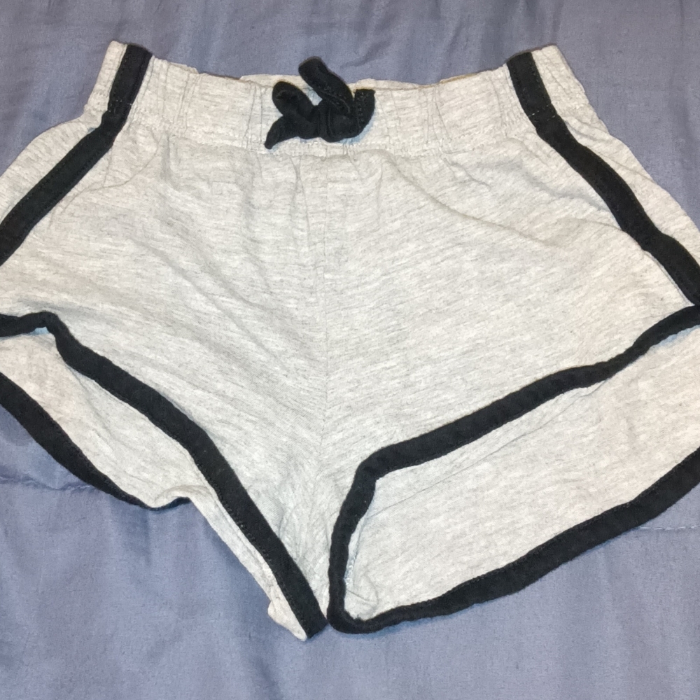 Girls Gray Gym Shorts